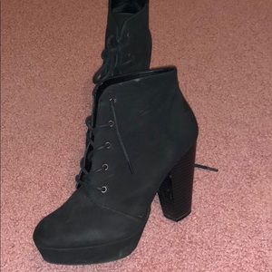Mossimo Suede Lace Up Booties